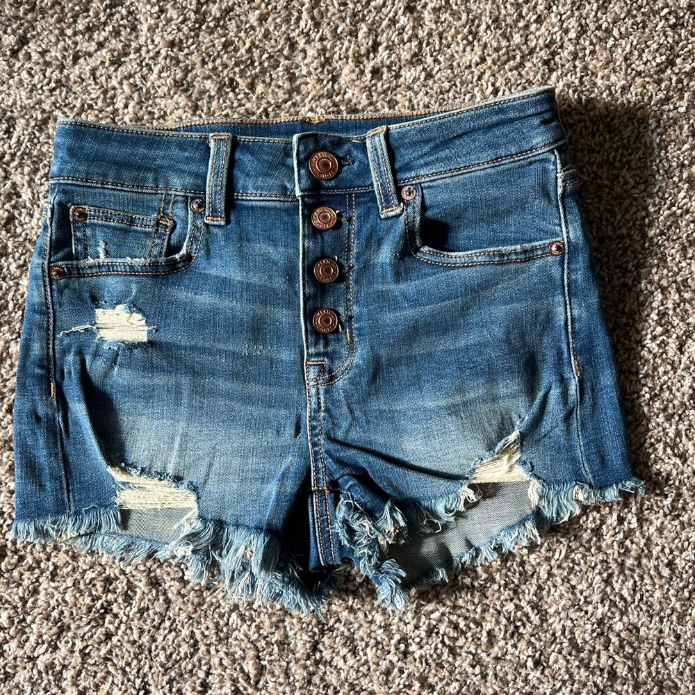 American Eagle Hi-rise Shortie Shorts